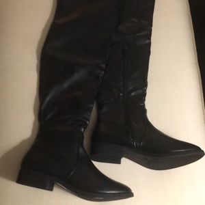 New, Charlotte Russe High Boots, Low Heel, (7)